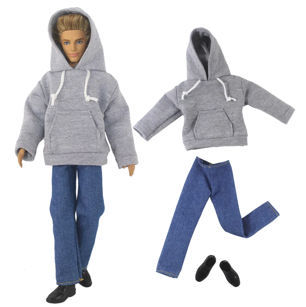 1 Set Doll Clothes Leather coat Outfit for 12 inch Ken Doll Many Style for Choice A02