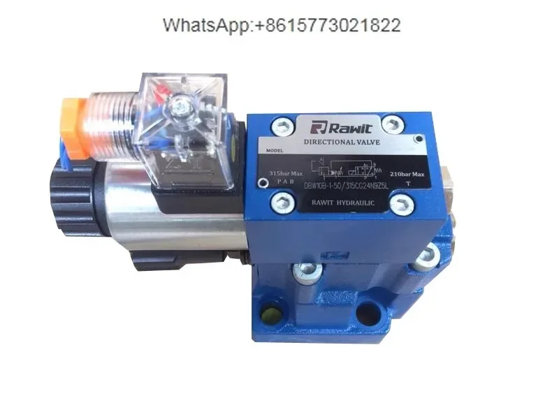 Pilot operated solenoid relief valve DBW10/20/30B-1-50B 315 spring 24V, 220V electromagnet