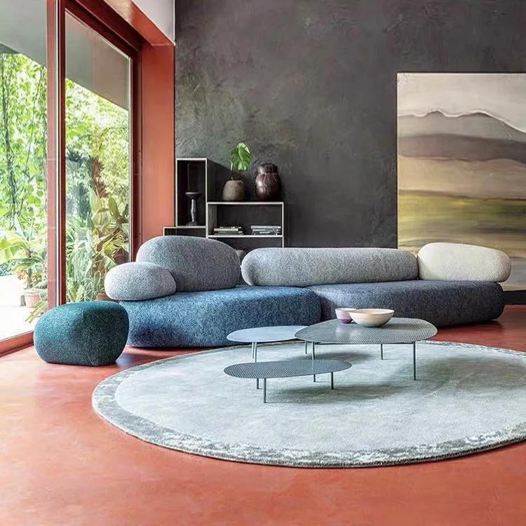 

！@Quality Italian Design Sectional Set Modern Modular Sofa Minimalist Modular Nordic Modern Living Room Sofas