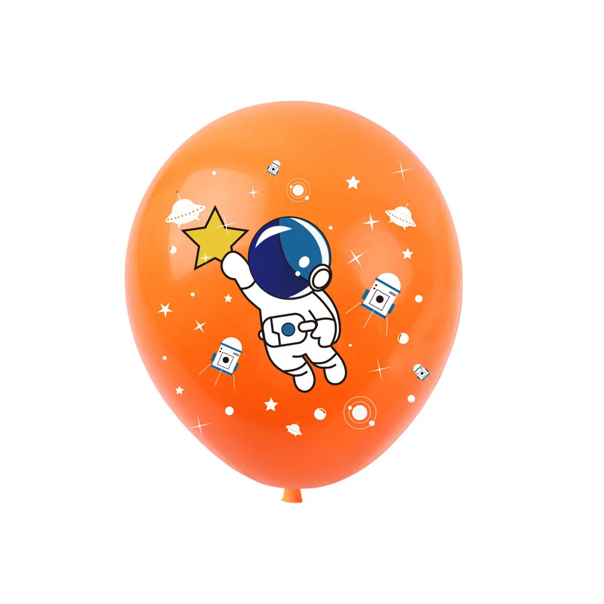 Astronaut Theme Kids Birthday Party Decoration Man Space Cosmonaut Rocket Pull Flag Cake Topper Moon Star Balloon Home Decor