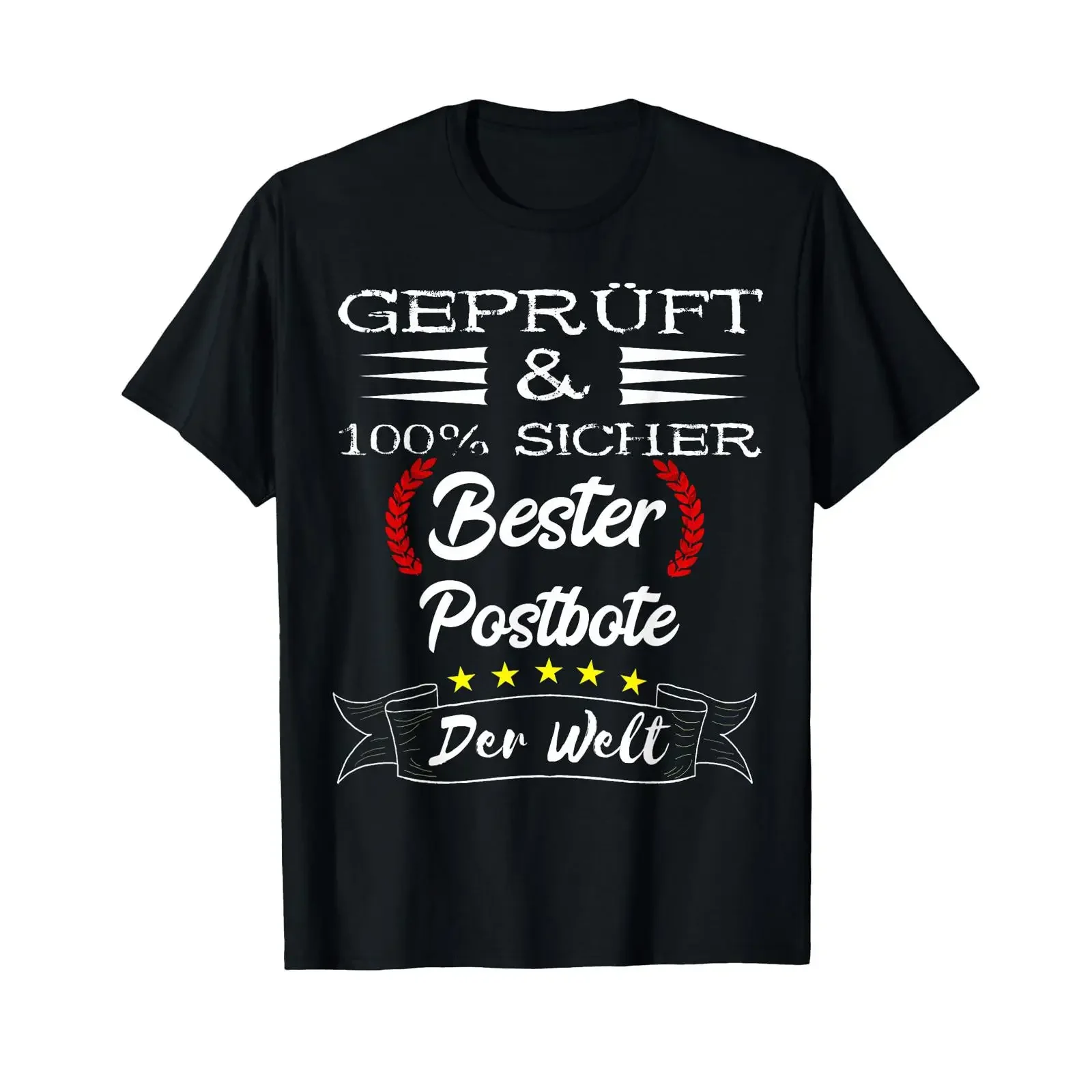 T Shirt with German Text Bester Postman Language vintage Washed Top For Everyday Wear Unisex fashion homme Breathable Stylish