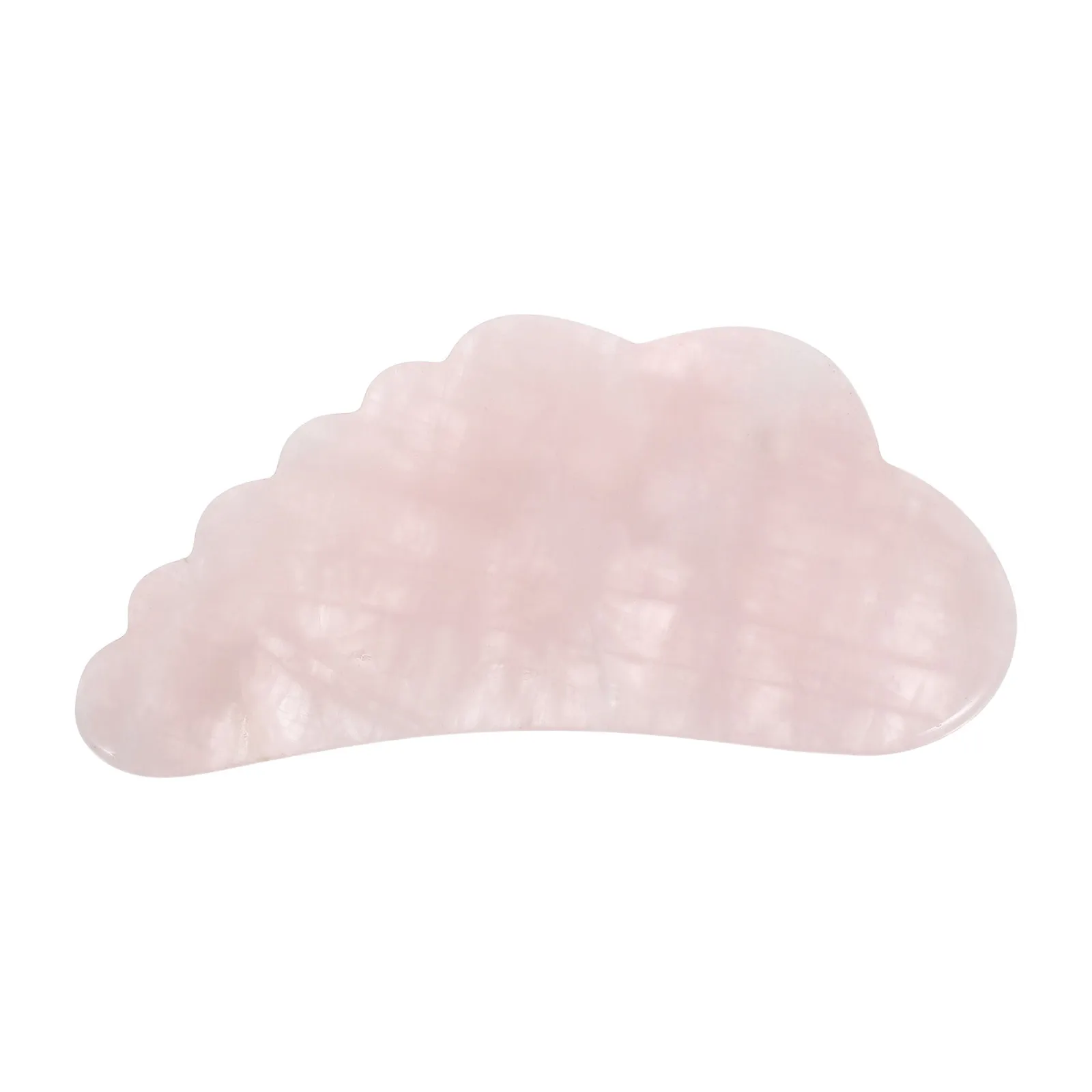 Planche à gratter pour le visage, en forme d'aile en cristal rose, pour le cou, les yeux, les épaules, Massage, outil de soins de beauté Portable