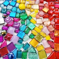 100g/3.5oz Tiny Mixed Color Irregular  Glass Mosaic Tiles - Vibrant Decorative Accents for Bathroom, Kitchen, and Art Pro 3