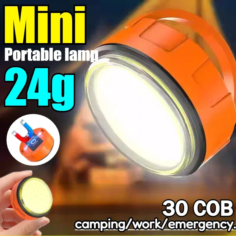 Mini lanterna cob chaveiro tochas de bolso lanternas led portátil pendurado luz forte ao ar livre à prova dwaterproof água caminhadas lâmpada acampamento