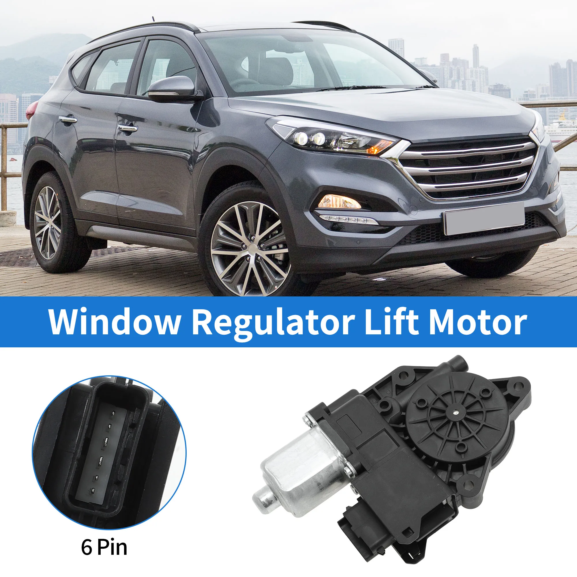 

UXCELL No.82450F8010 Power Window Regulator Lift Motor for Hyundai Tucson TL 2015-2020 Front Left Driver Side 6 Lift Motor