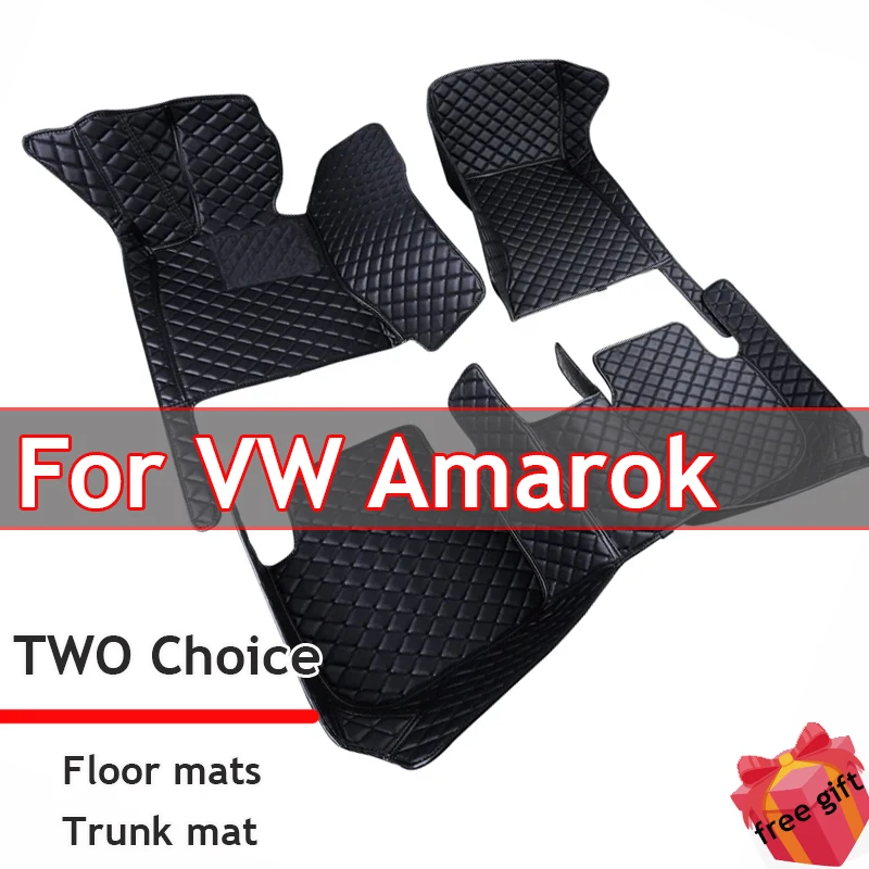 

Car Mats For VW VW Amarok 2010~2022 Floor Rug Auto Interior Parts Carpet Pad Luxury Leather Mat Car Accessories