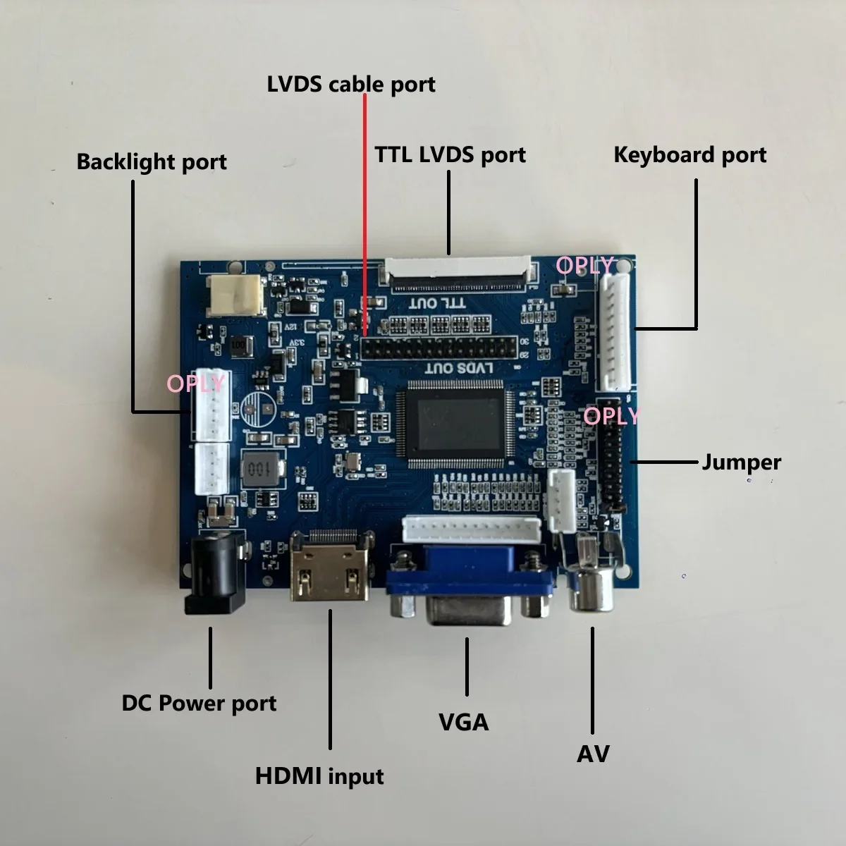 Untuk B101AW02 B101AW03 WLED VGA AV HDMI-Kompatibel 40Pin Panel LCD LVDS 10.1 "1024 × 600 Kit Papan Pengontrol Tampilan