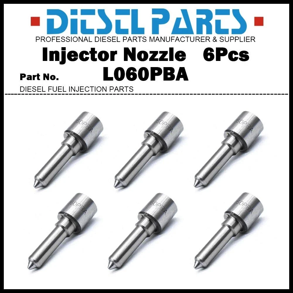 6Pcs Diesel Injector Nozzle L060PBA 2645A628 for B00901A Massey Ferguson 3350 3355