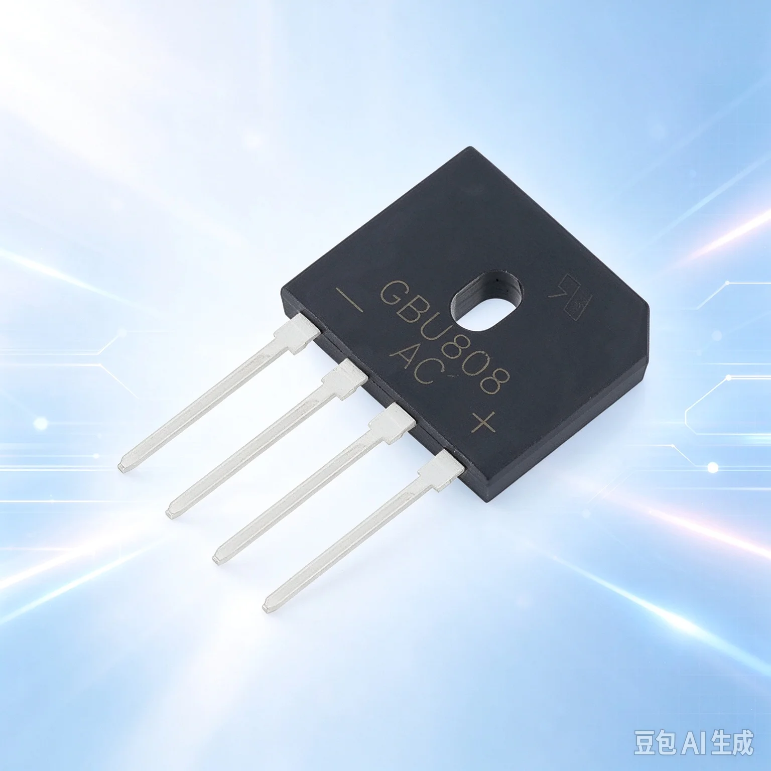 100pcs  Premium GBU808 8A 800V 4Pin Rectifier for Flat Bridge Full Wave