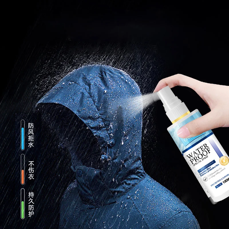 Imagem -02 - Impermeável Nano Coating Spray para Roupas Jacket Cleaning Spray Impermeável Hidrofóbico Antifouling Repelente de Água Reparação