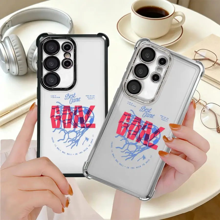 Soccer Net Soft Phone Cover Case for Samsung Galaxy S26 Ultra S25 Edge Note 20 S22 S20 FE S21 S24 S23 Plus