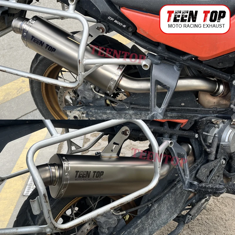 OEM Slip-on Exhaust For CFmoto 800MTX 800MT Exhaust Muffler DB Killer 2021+ 800 MTX Exhaust Tailpipe High Performance Silencieux