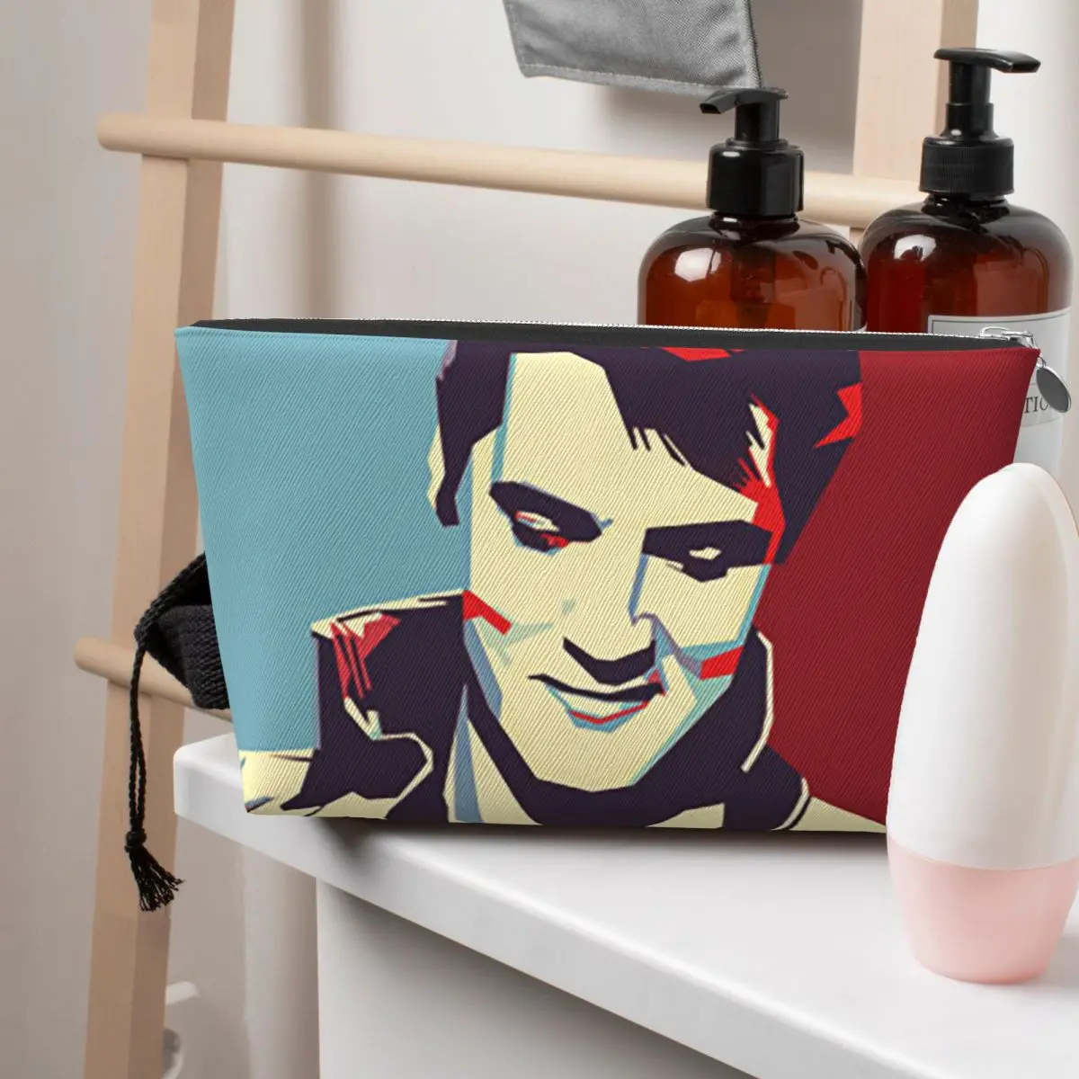 

Elvis Hopestyle Women Cosmetic Bags Travel Makeup Organizer Pouch Toiletry Storage Dopp Kit Box