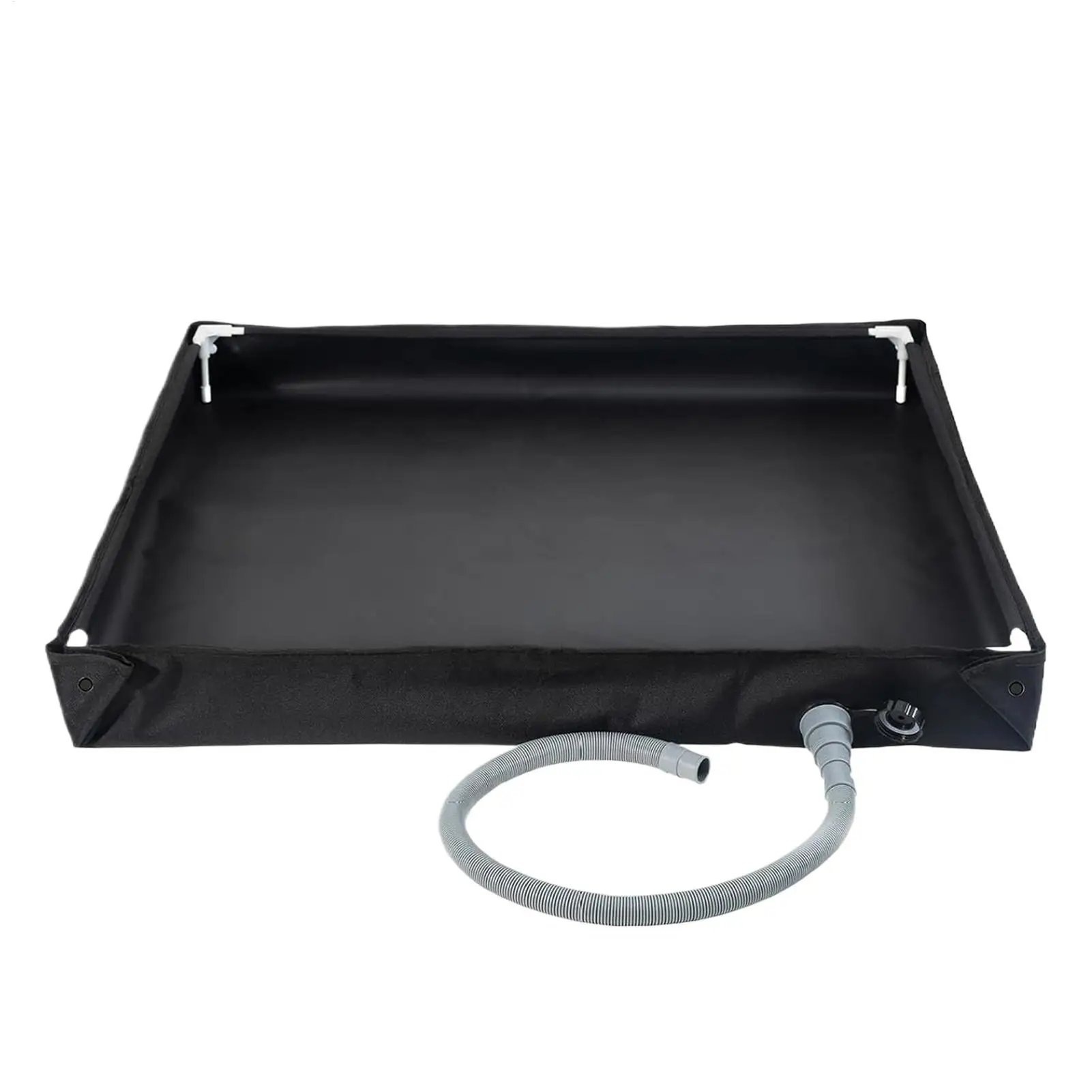 Portable Shower Pan with Drain Hose Foldable Shower Base Outdoor Tent Shower Tray for RV Outdoor Camping Shower Beach Pet Bath