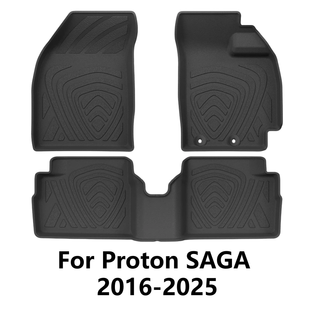 Für Proton SAGA 2016-2025 RHD TPE-Fußmatten und Kofferraumauskleidung, Allwetter-Fußmatten, Kofferraummatte, Kofferraumauskleidung, Rückenlehnenmatten – Detail 7