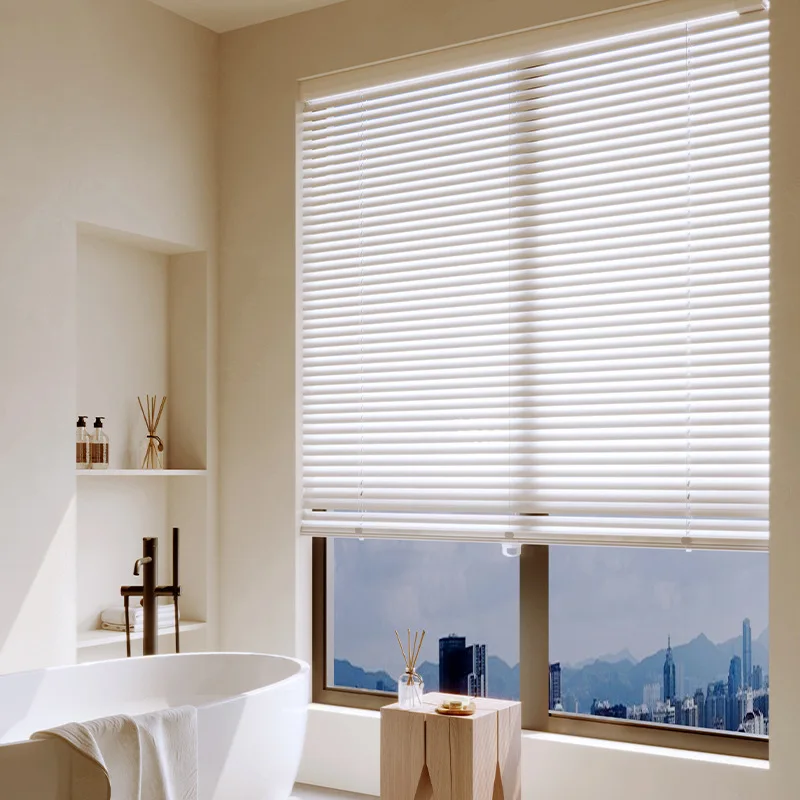 Aluminum Alloy Automatic Smart Windows Blinds Shutters Electronic Motorized Venetian Blinds