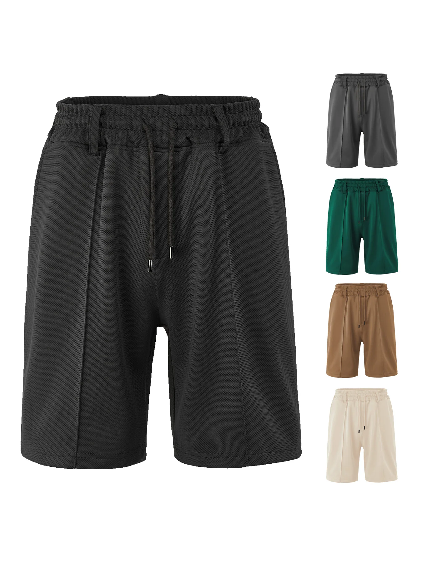 Cinto de cordão elástico opcional de cinco cores masculino shorts confortáveis multi-cenário uso diário trendyy calças casuais versáteis