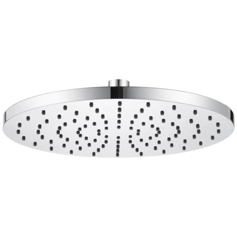 

Waterfall Showerhead 10-Inch Large Bathroom Overhead Rainfall Shower Head with Adjustable Angle High Pressure 2.5 GPM, Chrome