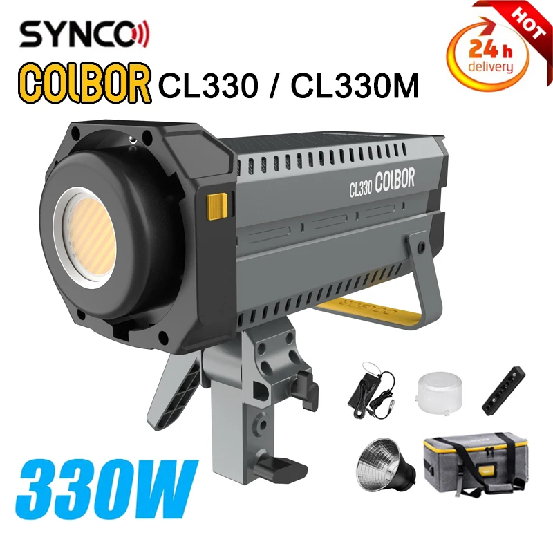 

SYNCO COLBOR CL330/CL330M 330W COB Video Photography Light Bi-color 2700K-6500K LED Lamp Wireless APP Control For Youtube Tiktok