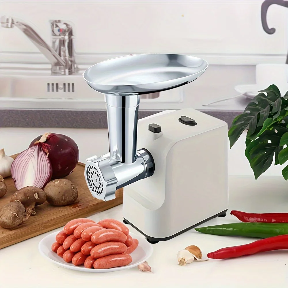 Functional Electric Meat Grinder,Sausage Filling Machine,Stainless Steel Food Grinder with Sausage Tube Cube Machine