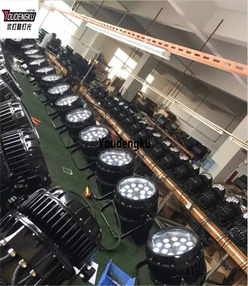 6 pieces 18x10W Outdoor IP65 Waterproof DMX512 RGBW 4in1 LED Par Can Spotlight with Beam & Wash Effects