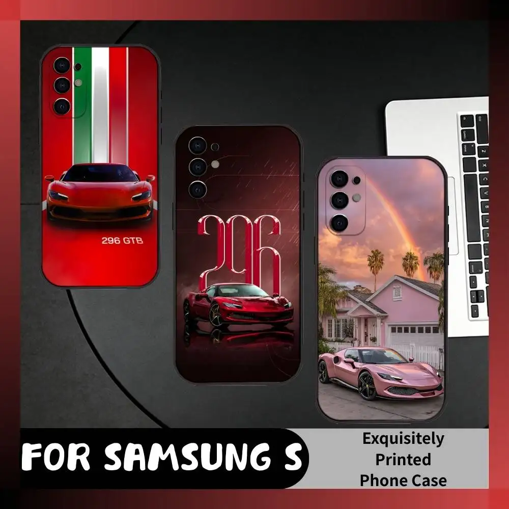 

Fer 296 GTB Phone Case For Samsung S25,S24,S21,S22,S23,S20,Ultra,S26,Plus,Fe,Note,5G Black Cover
