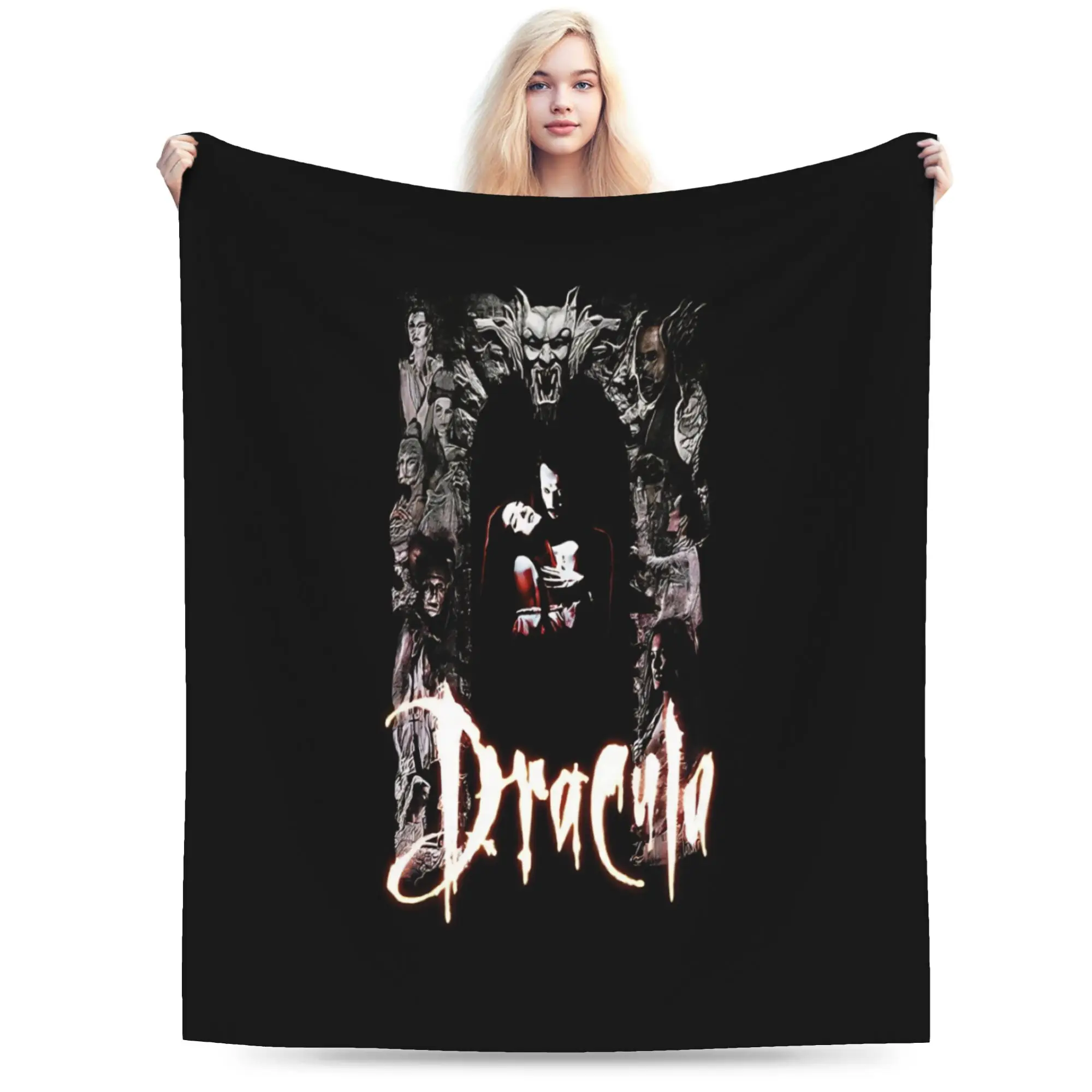 Bram Stoker's Dracula Blanket  Soft Warm Graphic Plush Bedding Throws For Couch Chair Decorative Flannel Bedspread Bed Cover