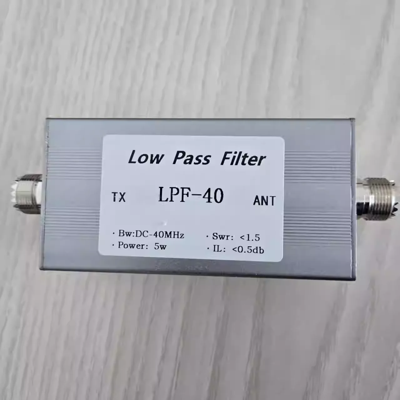 LPF-40M-5WM low-pass filter M female seat 5w 40MHz