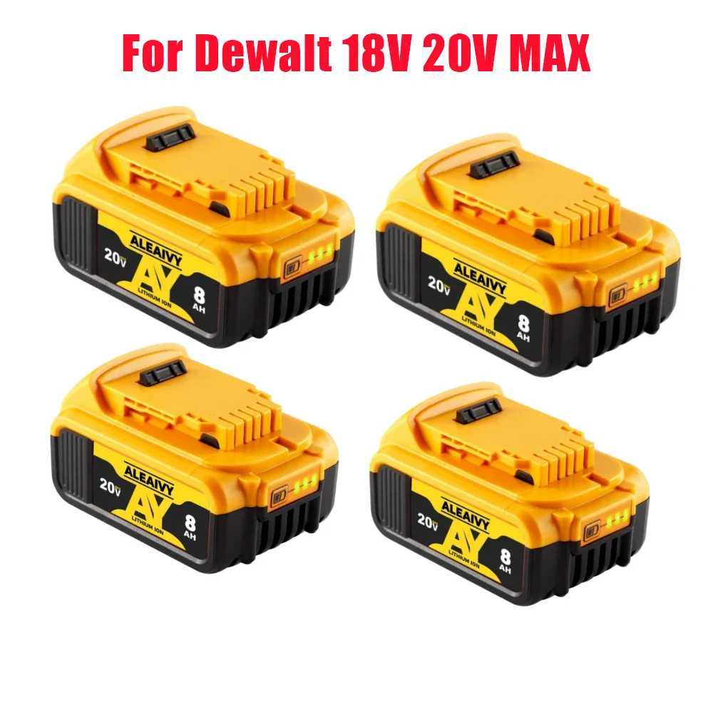 

Genuine 18V/20 Volt MAX 6.0Ah 8.0Ah DCB200 Replacement Li-ion Battery for DeWalt DCB205 DCB201 DCB203 Power Tool Batteries