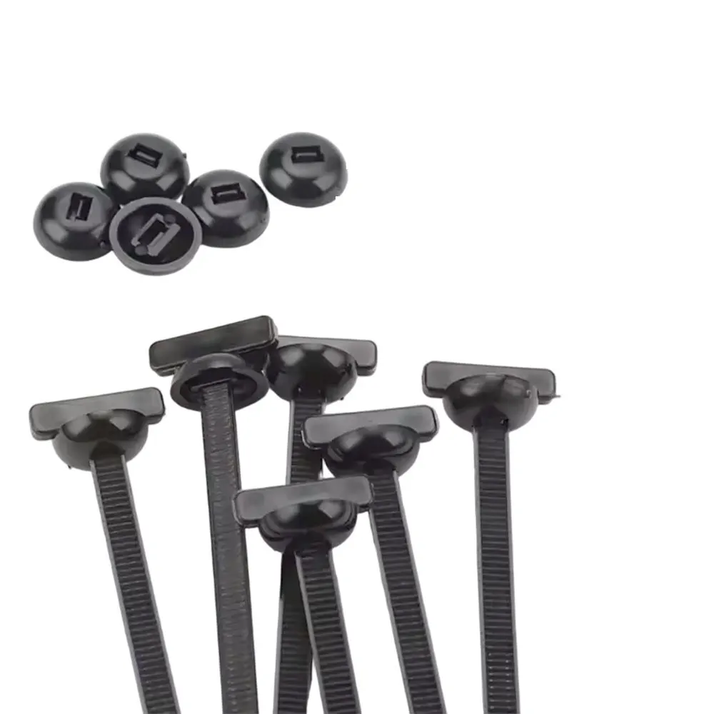 50/100pcs Nylon Cable Tie Buckle Self-Locking Zip Ties Holder with Pin And Button Multi-Purpose Cable Tie Tool for Car Repair