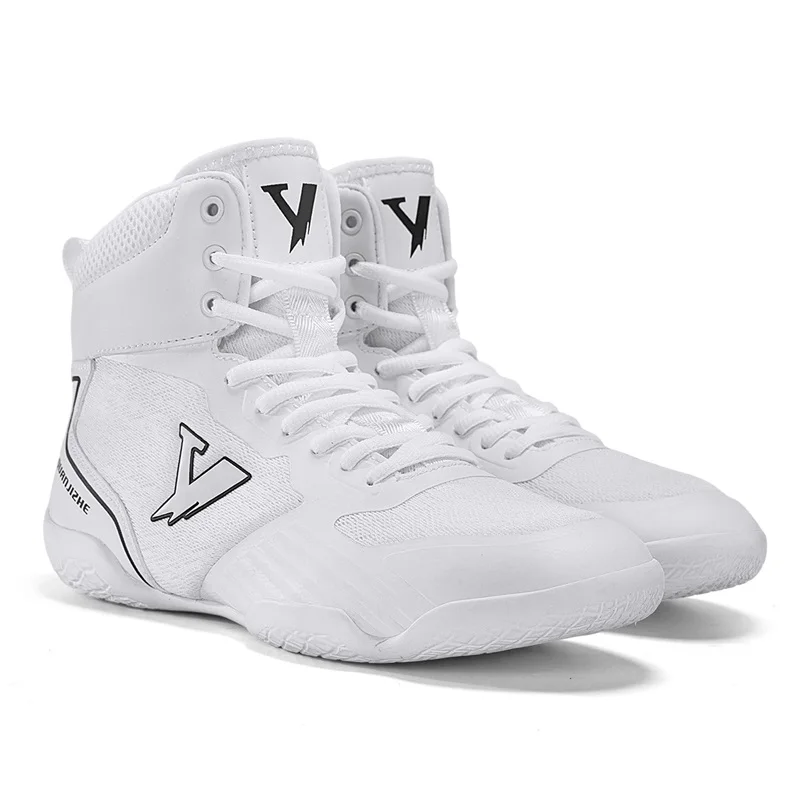 Original Brand Professional Men Woman Wrestling Sneaker Top Quality Wearable Boxing Fighting Boot Designer Mid-Top Fighting Shoe