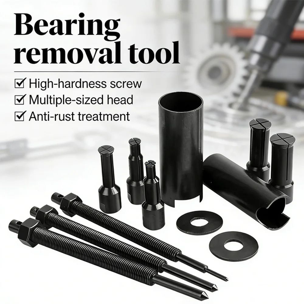 Kit d'extracteurs de roulements pour moto/vélo, gamme 9-23 mm, ensemble de 12 pièces avec 5 pinces pour réparations de roues, d'engrenages et de systèmes de direction