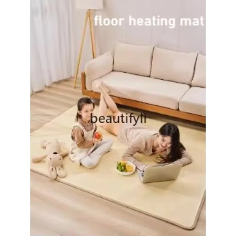 F132 الكربون الكريستال الطابق التدفئة حصيرة السجاد التدفئة الأرضية حصيرة المنزلية الطابق التدفئة الكهربائية بطانية الحرارية الأرضية الكهربائية #2