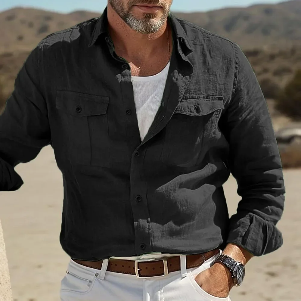 Thumbnail 3 - #6 Trending Cotton Linen Casual Shirts Right Now