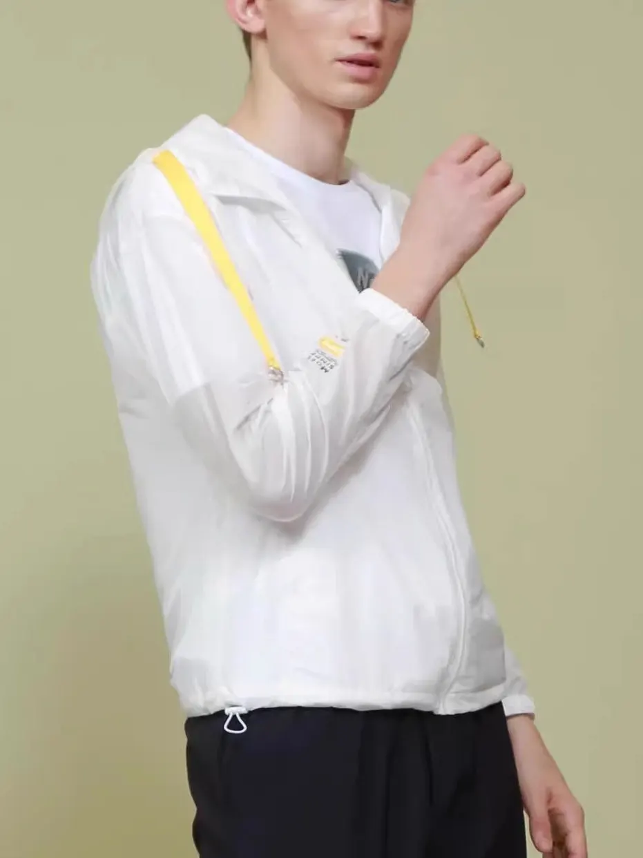 

Men's Spring Summer New Hat Sun Protection Clothing Jaet Air Conditioning Suit Long Sve Busin Gentleman Sle Youth