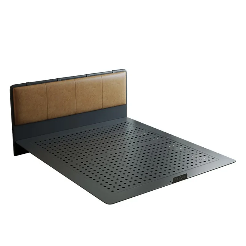 Carbon steel small apartment double bed suspended storage bed storage bed frame