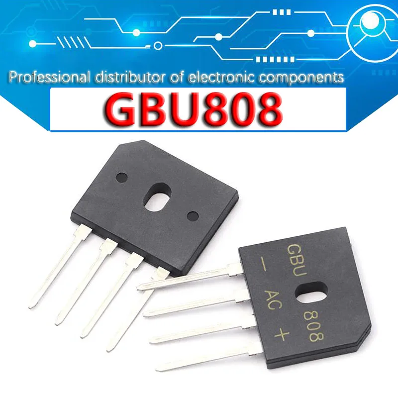 10pcs/lot GBU406 GBU408 GBU410 GBU606 GBU608 GBU610 GBU806 GBU808 GBU810 GBU1010 GBU1510 GBU2510 Bridge Rectifiers