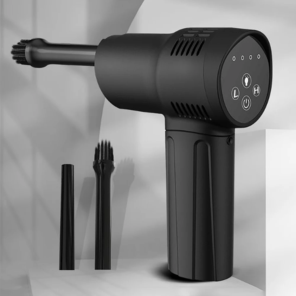 40000Rpm Kemoceng Udara Nirkabel USB Isi Ulang Genggam Pembersih Peniup Debu Terkompresi Listrik untuk PC Laptop Keyboard Mobil