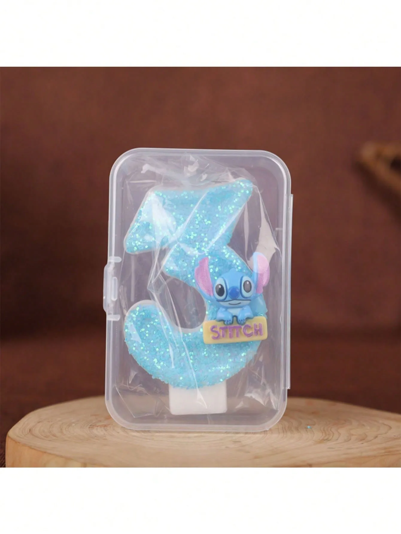 شموع أرقام عيد الميلاد من ديزني ليلو آند ستيتش (0-9) - توبر كعكة غرزة كرتونية لامعة، زينة وهدايا أعياد ميلاد الأطفال