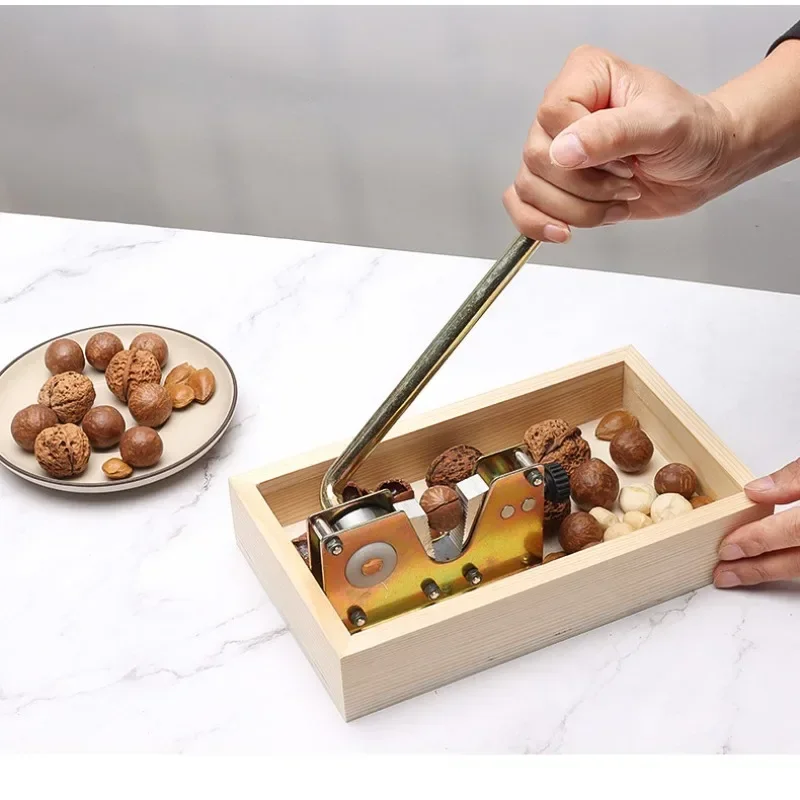Nut Opening Artifact Walnut Clip Nut Sheller Manual Nut Cracker for Walnut Hazelnut Macadamia Shell Remover