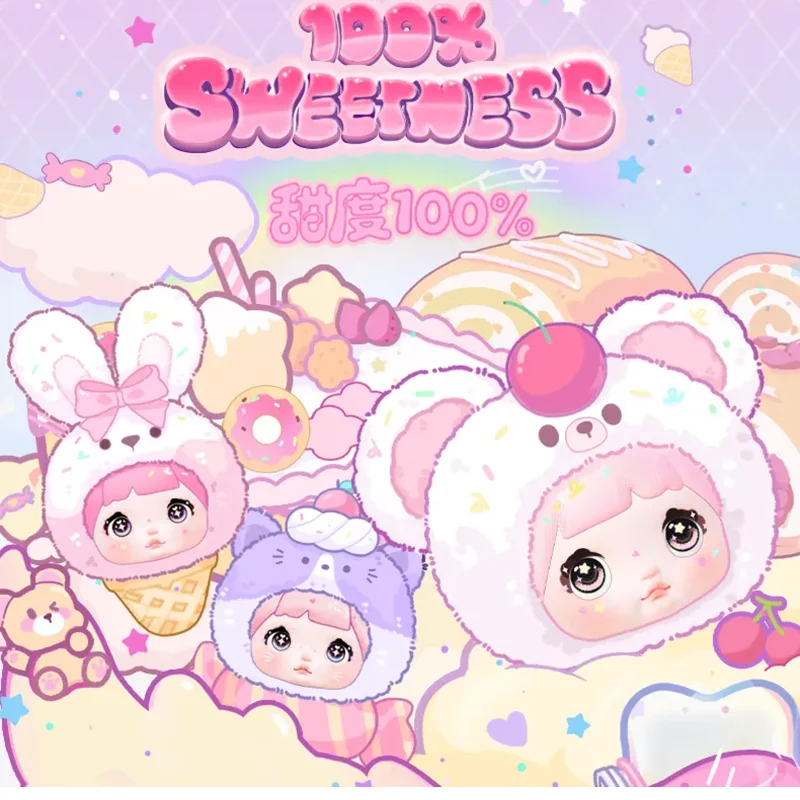 

Genuine New Nommi Sweet 100% Surprise Blind Box Cute Plush Doll Ornament Figurine Keychain Mystery Boxes Girls Christmas Gifts
