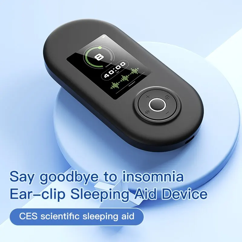 

New Sleeper Sleep Aid Therapy Ear Clip Black Technology Intelligent Micro Current Transcranial Decompression Deep Insomnia