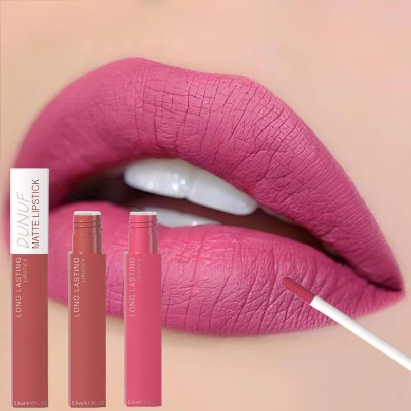 2개입 방수 매트 립글로스, 묻어나지 않는 키스프루프, 가벼운 벨벳 마감, 하루 종일 지속, 전문가용 메이크업에 이상적