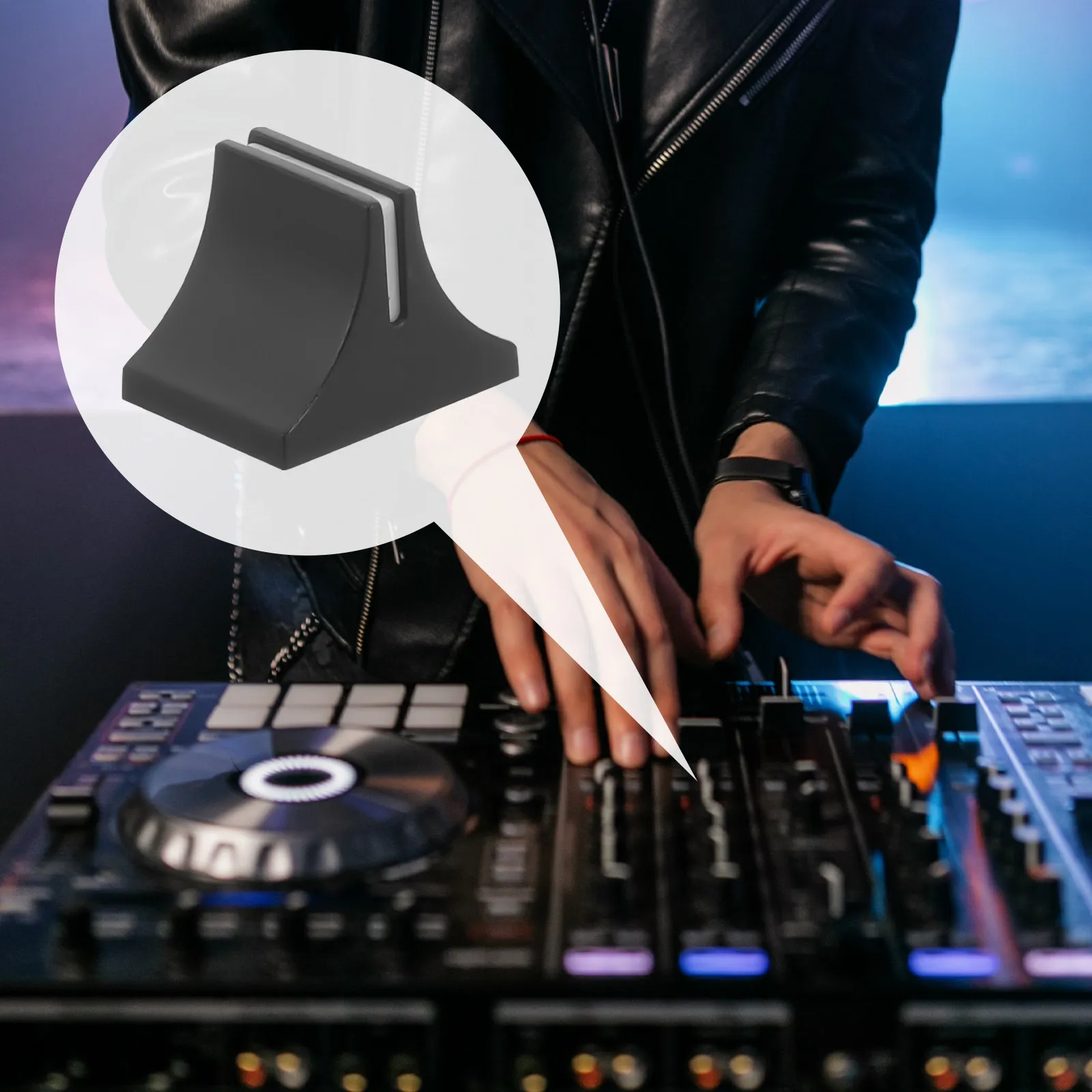 20Pcs Slider Caps Plastic Mixer Fader Caps Replacement Potentiometer Knob Console Mixer Slider Fader Knobs Black