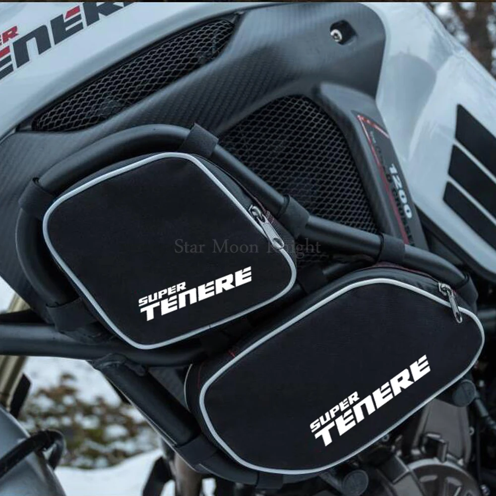 ヤマハ-xtz1200-xt1200z-スーパーテネレ-2010-モーターバンパーフレーム-クラッシュバー-バッグ-修理ツール-配置-防水バッグ-パッケージ
