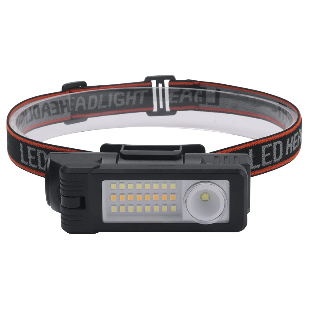 BORUiT LED Headlamp 180° Rotatable Magnetic Work light USB C Rechargeable Headlight Flashlight for Car Repair Fishing Camping