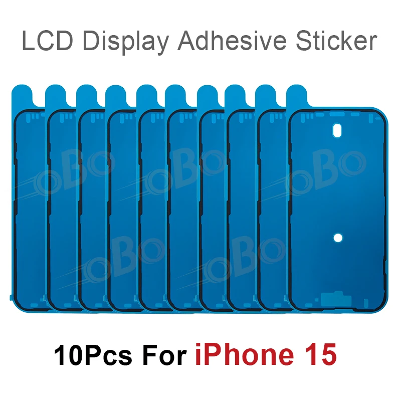 10Pcs LCD Display Adhesive Waterproof Seal Sticker for iPhone 14 15 16 Plus Pro Max PM Front Side Seal Tape Glue Repair Sticker
