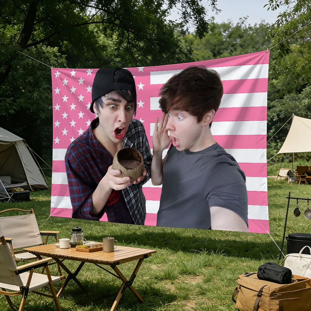S-Sam and C-Colby flag Advertising Banner for Camping Decoration Outdoor & Garage Wall Hanging Decorations
