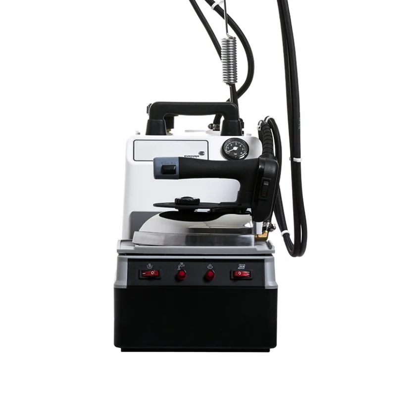 Industrial Boiler Steam Iron Commercial High Pressure Garment Iron Machine with Pressure Gauge Multi Control Switches