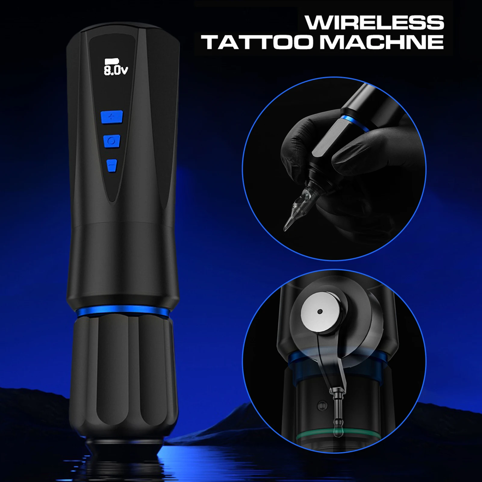 

Rotatable Electric Tattoo Pen 1600mAh Strong Motor Tattoo Machine For Women Men